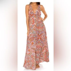 Luli Fama - V Neck Long Dress